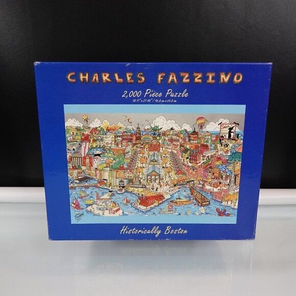 Charles Fazzino Historically Boston Glitter Puzzle - Picture 1 of 12